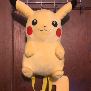 Pikachu plush backpack